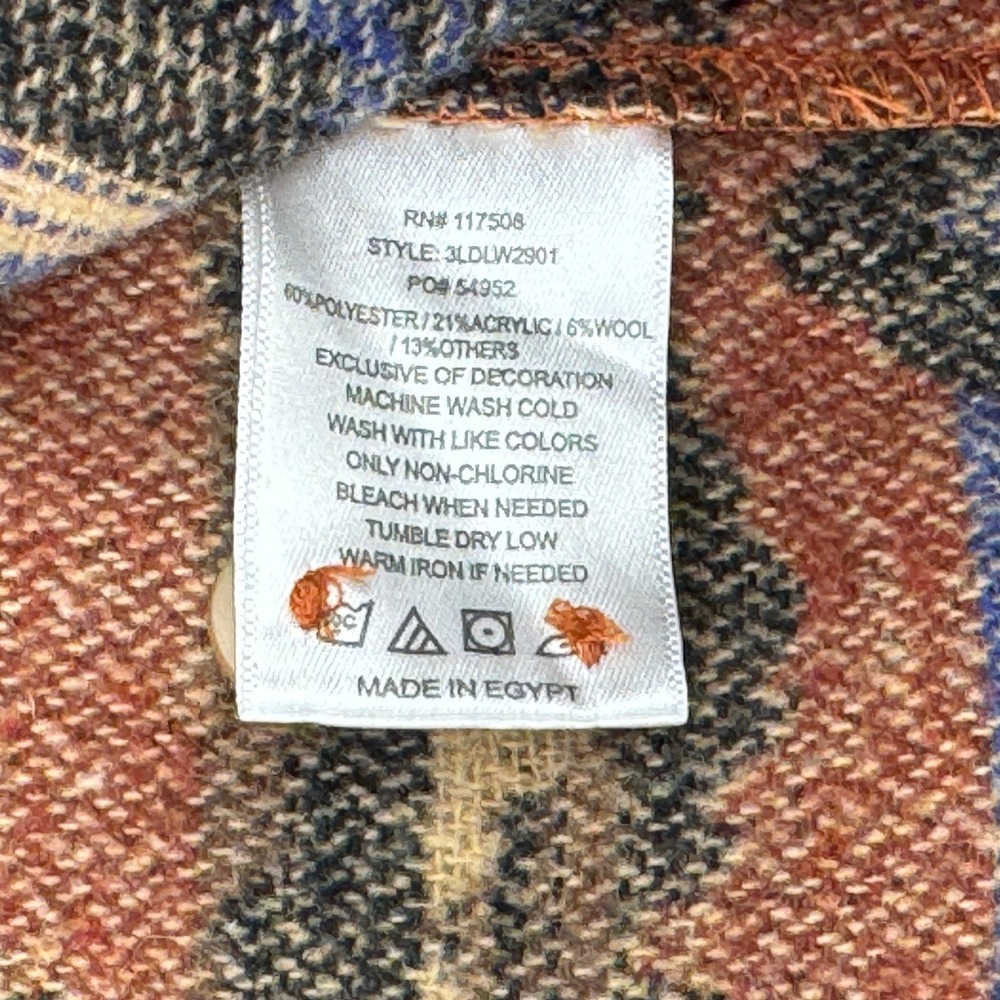 Levi's Multicolor Aztec-Pattern Lightweight Shirt Jacket - Brown Rust Blue - Picture 7 of 11